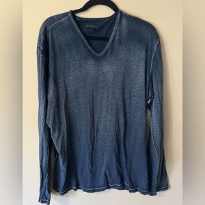 JOHN VARVATOS V-Neck Long Sleeve Shirt
